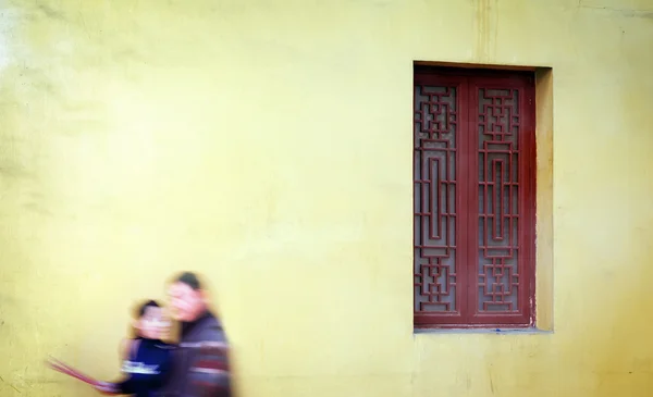 Madre e figlio buddisti — Foto Stock