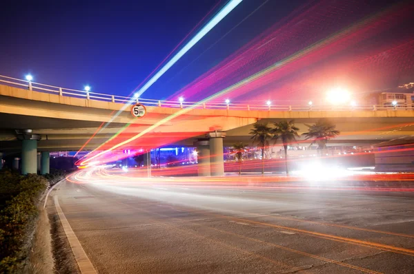 Viaduct nacht — Stockfoto