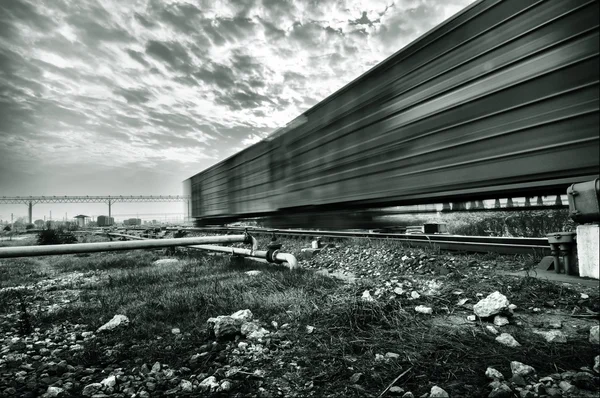 Tren de mercancías — Foto de Stock