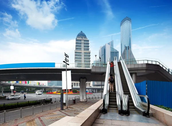 Escalator of Shanghai streets — Stock Photo, Image