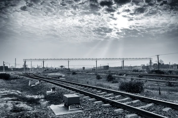Centro de transporte ferroviario — Foto de Stock