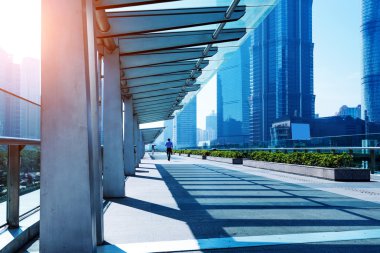 LuJiaZui Finans Merkezi yaya viyadük shanghai