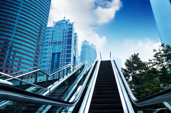 Yürüyen merdiven, Şanghay sokaklarında — Stok fotoğraf