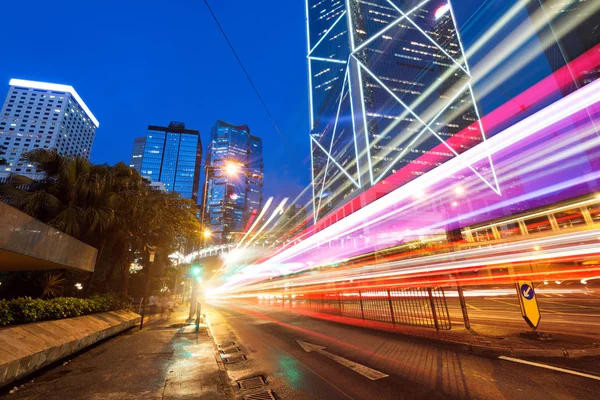 Modern city at night — Stock Photo, Image