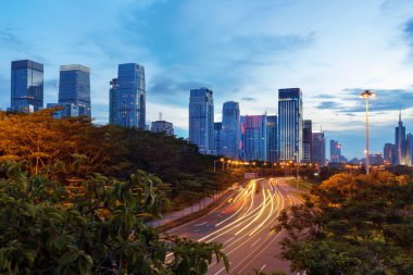 Çin shenzhen gece