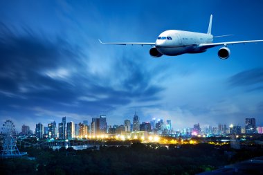 Aircraft on the Shanghai sky