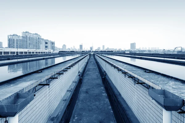 Estação de Tratamento de Esgotos — Fotografia de Stock