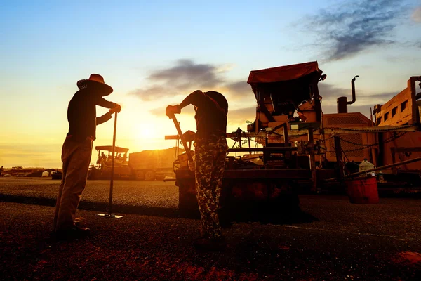 Lavoratori stradali — Foto Stock