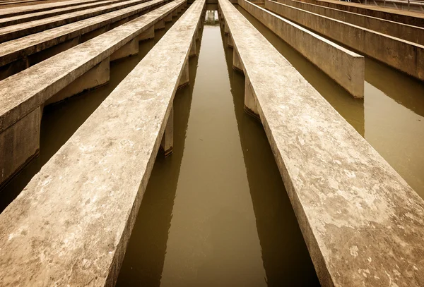 Planta de tratamiento de aguas residuales — Foto de Stock