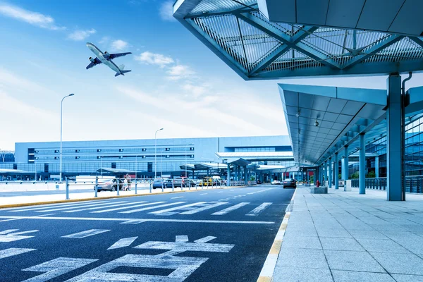 Shanghai Pudong Aeroporto de estrada — Fotografia de Stock