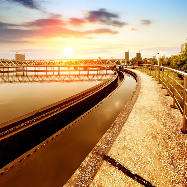 Rioolwaterzuiveringsinstallatie — Stockfoto