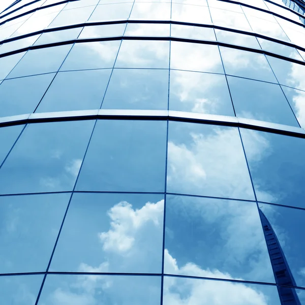 Building mirror glass wall — Stock Photo, Image