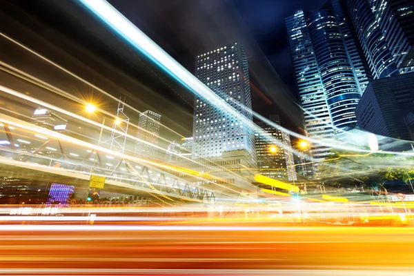 Ciudad moderna por la noche —  Fotos de Stock