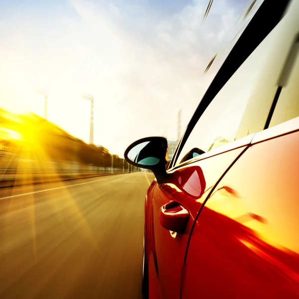 Noche, coche de alta velocidad — Foto de Stock