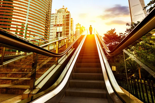 Escalator of Shanghai streets — Stock Photo, Image