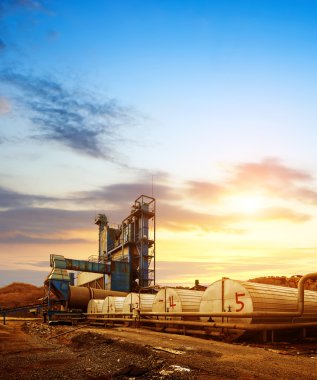 Asfalt-Karıştırma tertibatı