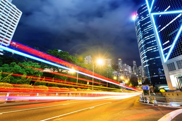 Ciudad moderna por la noche —  Fotos de Stock