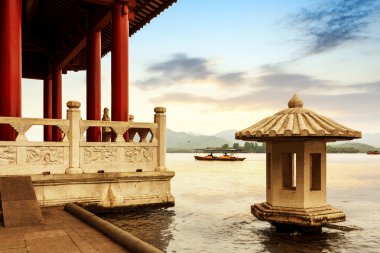 Çin hangzhou Batı Gölü manzarası
