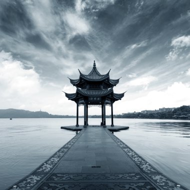 Çin hangzhou Batı Gölü manzarası