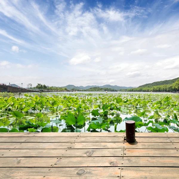 Hangzhou nyugati tó táj, Kína — Stock Fotó