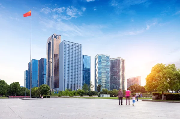 Stadslandskapet i Hangzhou, China — Stockfoto