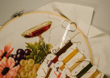 embroidered shirt cross stitch embroidery needlework hobby sewing creativity