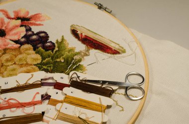 embroidered shirt cross stitch embroidery needlework hobby sewing creativity