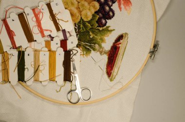 embroidered shirt cross stitch embroidery needlework hobby sewing creativity
