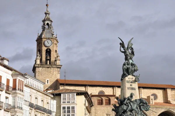 Virgen blanca square, vitoria-gasteiz, spanien — Stockfoto