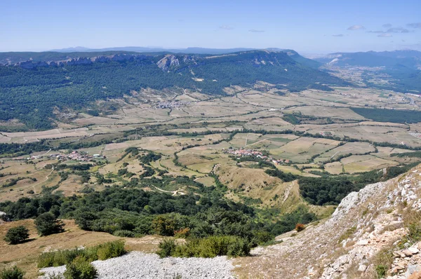 Blick von beriain, san donato range, navarre — Stockfoto