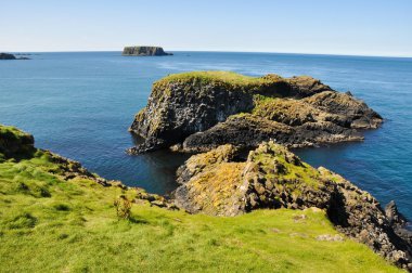 carrick Kuzey İrlanda rede olan kayalıklarla