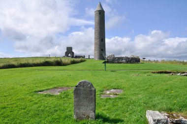 Devenish Island Monastic Site, Co.Fermanagh, Northern Ireland. clipart