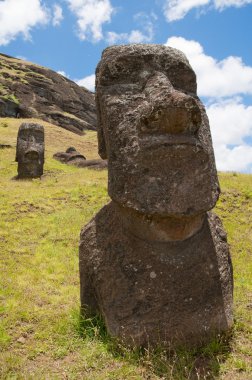 rano raraku volkan, Paskalya Adası (Şili, moais)