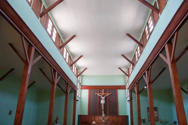 Kerk van van humberstone, verlaten stad in Chili — Stockfoto