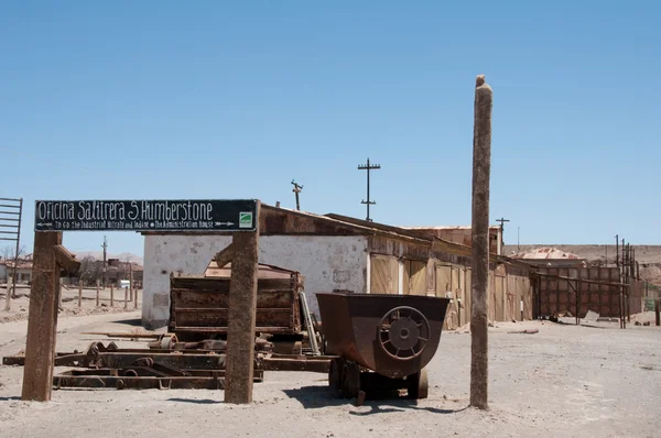 Saltpetre works of Humberstone, deserted town in Chile — Stock Photo, Image