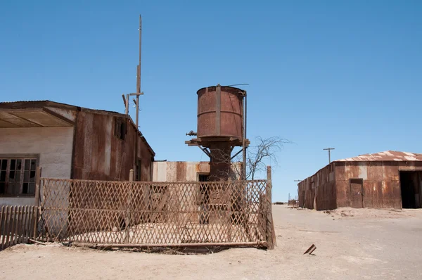 Salpeter werken van humberstone, verlaten stad in Chili — Stockfoto