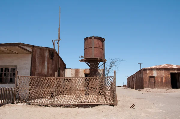 Humberstone, terkedilmiş kasaba, Şili'eserleri güherçile — Stok fotoğraf