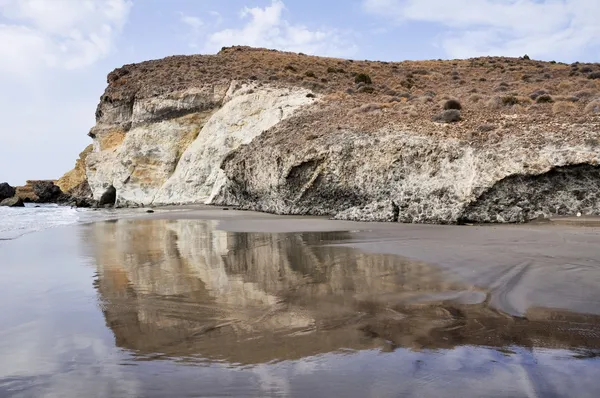 Média luna beach, gata mys národní park, Andalusie (Španělsko) — Stock fotografie