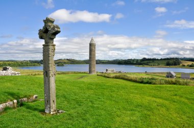 Devenish Island Monastic Site, Co.Fermanagh, Northern Ireland clipart