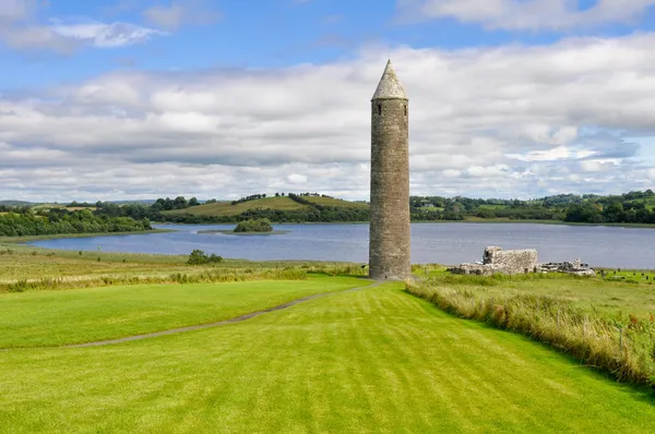 Devenish wyspa klasztornego witryny, co.fermanagh, Irlandia Północna — Zdjęcie stockowe