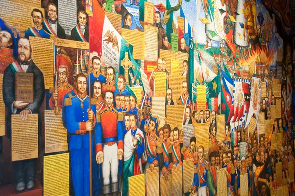 Mural Pałac rządu w Tlaxcala (Meksyk) — Zdjęcie stockowe