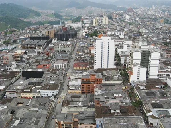 Panoramisch uitzicht op Manizales (Colombia) — Stockfoto