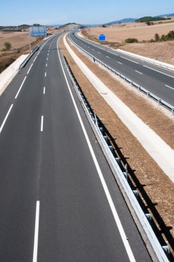 Otoban altında inşaat, Bask Ülkesi, İspanya
