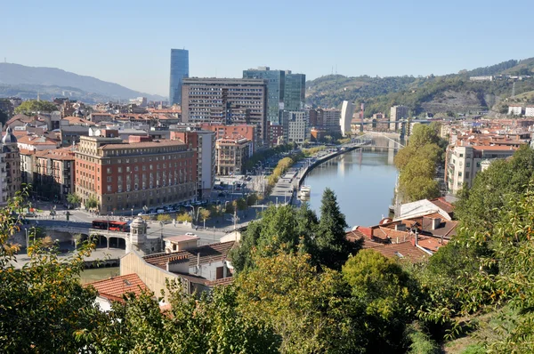 Bilbao od Etxebarria park (Španělsko) — Stock fotografie