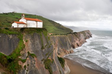 San Telmo hermitage, Zumaia, Gipuzkoa, Basque Country, Spain clipart
