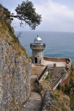 El Caballo lighthouse, Cantabria (Spain) clipart