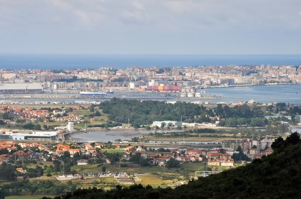 Panoramablick auf santander (spanien) — Stockfoto