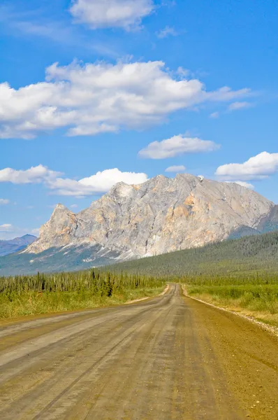 Dalton highway, polární oblasti na Aljašce — Stock fotografie