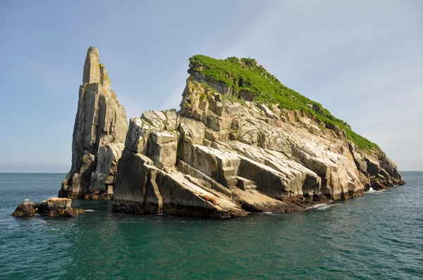 Islet bij opstanding baai in alaska — Stockfoto