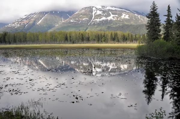 Озеро в Кенай, Аляска — стокове фото